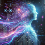 Side-by-side comparison of artificial AI vs human creativity using split imagery
